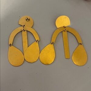 Annie Costello Brown Arc Drop chandelier earrings